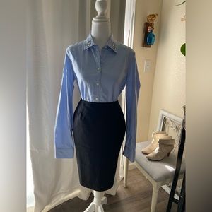 Banana Republic Oxford button down denim shirt